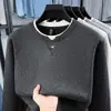 Suéter Masculino Falso Duas Peças Aveludado Espesso Transfronteiriço 2026 Inverno Novo Estilo Peça Única Aveludado Lã Quente Malha Masculina
