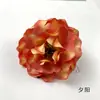 Cabeça de Flor de Rosa Peônia Simulada DIY Flor de Rosa Adorno de Cabeça Étnico Material de Flor Artificial Props para Parede de Flores de Salão de Casamento