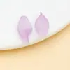 20x9mm Pétalas de Flores e Folhas de Vidro Colorido Gradiente Transparente Pingentes Perfurados Acessórios Pingentes Feitos à Mão Acessórios de Vestuário Materiais