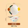 El Juego de Vajilla de Cerámica Más Adorable, con Alto Valor Estético, Set de Tazón y Plato para Uso Doméstico, Juego Completo de Tazones y Platos de Color Bajo Esmalte