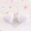 Macaron Brillante Colorido Agujero Vertical Color Sólido Corazón de Melocotón Gordo Llavero con Cuentas Corazón DIY Accesorios de Joyería