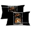 Almofada de Cintura para Halloween Mais Vendida da Amazon, Material de Linho Estampado com Rosto de Caveira, Abóbora e Fantasma, Almofada Americana de Halloween