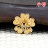 60704 Nuevos Materiales para Accesorios de Cabello Flor Pequeña Hechos a Mano en Cobre Estilo Chino DIY, Flor Pequeña Loto Estilo Antiguo Accesorios Hanfu