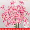 Rosas de Creme Simuladas de 3 Cabeças, Decoração de Fundo para Casamento, Arranjo de Flores para Guia de Estrada, Flores de Seda Estilo Europeu para Casamento, Flores Artificiais