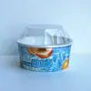 Tigela para raspadinha/mingau de gelo com tampa 600 embalagem de caixa com tigela para raspadinha/tigela para mingau de gelo/copo descartável para pó de gelo