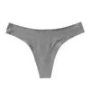 Ropa interior de mujer de comercio exterior sexy transparente seda hielo cintura baja sin costuras bragas de mujer tanga