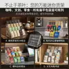 Estante de exhibición de té de escritorio acrílico multicapa para tiendas de transmisión en vivo, estante de almacenamiento con compartimentos para té en bolsitas