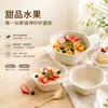 Tazón Desechable de Pulpa de Caña de Azúcar Tazón para Ensalada de Frutas Tazón para Yogur Tazón para Postre Empaque para Llevar Caja de Comida Tazón para Mian Mian Bing del Mercado Nocturno