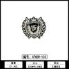 Insignia Parche Estilo Academia Shield Fabricante Punto Venta al por Mayor Venta Directa Bordado para Ropa Etiqueta de Flor Parche de Tela Accesorios