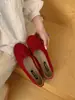 Zapatos Planos para Mujer sin Cordones con Lazo y Boca Baja, Novedad Primavera 2026 Estilo Francés para la Noche con Suela Gruesa Zapatos de Ballet