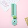 Peine Mini Macaron Infantil Portátil para Flecos y Cabello Suelto Peine de Dientes Redondos Muñeca de Resina Linda de Dibujos Animados Peine para el Cabello