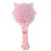 Peine para el Cabello Hueco de Dibujos Animados de Colores Dulces, Peine Masajeador Alisador de Cabello Femenino, Lindo Peine de Cojín Esponjoso con Dientes Suaves de Pata de Gato