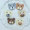 Oso de Dibujos Animados Oso Sonriente Accesorios Oso Pequeño Tamaño Pegamento Cremoso Accesorios Funda de Teléfono Pasador Diy Resina Pequeños Accesorios