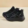 Zapatos de Padre de Caña Alta con Forro de Felpa de Nuevo Estilo Versión Coreana Ins para Mujer Invierno 2026 Zapatos Casuales para Estudiantes Suela Gruesa Aumentadores de Altura Xw066