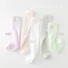 Calcetines de Niña Verano Clase a Calcetines de Canalé Coloridos Malla Fina con Lazo Calcetines de Canalé Anti-Mosquitos para Niña Primavera y Verano
