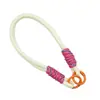 Pulseira de pulso com fivela dupla Dopamina, cordão para pendurar na bolsa, cordão redondo de fio fiado, corrente de telefone curta de poliéster colorida
