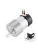 Motor DC con Engranajes JGB37-520 con Codificador Fase AB Salida de Hall Medición de Velocidad Disco Codificado Carro Robot 12v