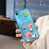 Adecuado para funda de teléfono móvil Vivo, Ranura para tarjetas divertida, Soporte de fotos de silicona, Soporte de tarjetas de mascota lindo, A prueba de polvo para pareja digital hombre y mujer