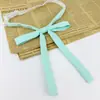 Pajarita de Color Sólido con Puntiagudos y Acentos de Plumas, Accesorios Jk, Pajarita Estilo Japonés para Estudiante Mujer, Pajarita Grande con Cordón, Estilo Uniforme Escolar