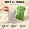 Venda Direta da Fábrica Sacolas com Cordão, Sacolas de Veludo com Base Tricotada, Sacolas de Armazenamento para Power Bank de Celular, Sacolas de Veludo de Camada Dupla