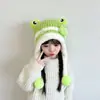 Gorro de Protección para Orejas de Niño para Otoño e Invierno Dibujo Animado Lindo Grueso Felpa Cálido Gorro Pulóver para Niños y Niñas Estilo Coreano Versátil