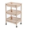 Prateleira de cozinha de grandes dimensões espessada, quatro camadas de plástico, prateleira de armazenamento de vegetais, lacuna multicamadas com prateleira de polia, atacado