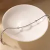 Pulseira de Contas em Aço Titânio Europeu e Americano Não Desbota para Mulheres Estilo Ins Leve Luxo Versátil Exquisite Pulseira Pulseira para Mulheres Atacado