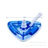 Equipo de tratamiento de agua para piscinas cabezal de succión triangular transparente para piscina cabezal de succión para limpieza de piscinas con cabezal de succión de cepillo