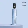 Guarda-chuva de três dobras totalmente automático UV guarda-sol anti-ultravioleta guarda-sol de uso duplo protetor solar guarda-sol com logotipo impresso personalizado