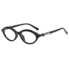 Gafas de Sol Ovaladas Pequeñas Estilo Europeo y Americano 2026 para Mujer, Gafas de Moda de Gama Alta para Caras Pequeñas, Gafas de Sol Cat-Eye de Moda
