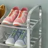 Zapatero de Acero Inoxidable Multicapa Simple Zapatero Almacenamiento Gabinete de Zapatos Interior Dormitorio Puerta Hogar Bonito Económico