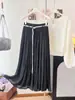 Falda Bohemia de Cintura Alta para Mujer, Falda de Longitud Media Estilo Nuevo Verano 2026, Falda de Corte A Delgada y Elegante con Cinturón
