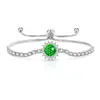 Pulsera de Girasol con Piedras Preciosas de Colores Más Vendida en Tiktok con Diamante de Alto Carbono Super Brillante Corte Fuegos Artificiales Joyería, Dropshipping Transfronterizo en Transmisión en Vivo
