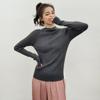 Suéter Básico con Capucha de Lana Pura Engrosada de 16 Puntos Tejido de Punto para Mujer de Principios de Otoño Ajustado para Usar por Debajo