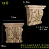 Madera maciza madera europea calcomanía de talla de madera pilar capitel viga soporte pared de fondo armario gabinete pasillo apertura mate cabeza de flor decorativa ménsula