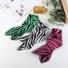 Atacado Transfronteiriço Moda Street Hip-Hop Estilo Étnico Lenço de Cabeça Faixa de Cabelo Estampa Zebra Algodão Lenço Quadrado Lenço de Cabeça