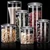 Frascos de Vidrio Sellados al por Mayor del Fabricante, Frascos de Vidrio de Grado Alimenticio, Frascos de Almacenamiento para Cocina, Frascos para Té, Frascos para Almacenamiento de Granos