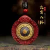 Colgante de Marca Bagua de Nueve Palacios de Cinabrio Collar para Hombre Colgante del Año de Esta Vida Colgante de Regalo para Hombres y Mujeres Joyería al por Mayor
