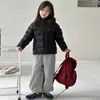 Chaqueta Ligera de Plumas para Niña Invierno 2026 Nueva Abrigo 50% Plumas Elegante para Niña Grande Esencial Uniforme Escolar Ropa de Invierno para Niños