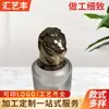 Tapa de Botella de Perfume de Metal Galvanizado con Cabeza de Animal Personalizada por el Fabricante Tapa de Botella de Perfume de León Fundido a Presión Dorado para Cosméticos