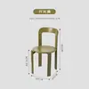Silla de Comedor Nórdica de Madera Maciza Diseñador Pequeño Apartamento Uso Doméstico Silla Rey Celebridad de Internet Vintage Respaldo Simple Silla de Escritorio