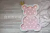 Luz Noturna LED Formato Urso Fofo Lâmpada Decoração Casa Crianças Artesanato Urso de Madeira Iluminação