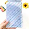 Carpeta de Doble Bolsillo Personalizada A5/A6/A7 Plata Caliente Dibujos Animados Carpeta de Almacenamiento de Billetes de PP Portabilletes Estrella Láser