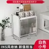Ins Estante de Almacenamiento de Tazas a Prueba de Polvo Barra de Agua Doble Capa Encimera Mesa de Comedor Gabinete para Juego de Té Portavasos de Vidrio para Café
