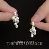 Brincos Vintage Estilo Francês Leve Luxuosos com Pingente de Cacho de Uva, Brincos de Alta Qualidade da Moda Estilo Executivo para Mulheres