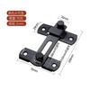 Hebilla de puerta sin perforaciones Hebilla para puerta corredera de inodoro Hebilla para cerradura de puerta de mueble Hebilla Perno de acero inoxidable Pestillo de puerta de habitación hebilla