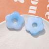 Parche de flor hueca de cinco pétalos de color fresco lindo y mareado material para joyería DIY pendientes de mano para mujer tocado