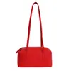 Bolso de Hombro Único de Moda con Textura de Lichi Estilo Coreano Color Sólido Bolso de Mano Simple de Nicho Bolso Almohada Elegante Versátil Bolso para Debajo del Brazo Ins