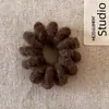 Outono e Inverno Pelúcia de Alta Qualidade Cordão de Telefone Faixa de Cabelo Feminina Bola Faixa para Couro Cabeludo Faixa Elástica Alta Faixa de Cabelo com Cordão de Telefone Acessórios para Cabelo
