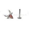 F136 titânio Natal chifre lábio unha zircão lábio unha cross-border G23 liga de titânio corpo piercing jóias em estoque